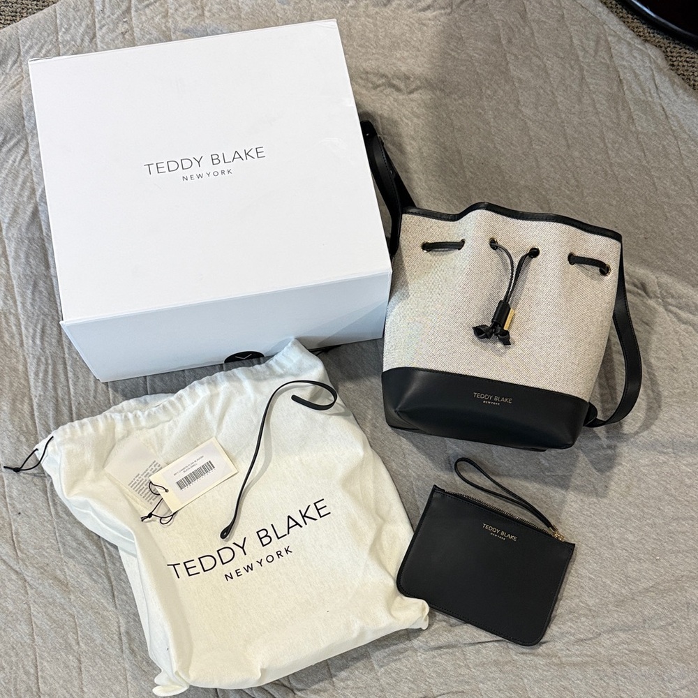 Teddy Blake Black and Cream Shoulder Bag
